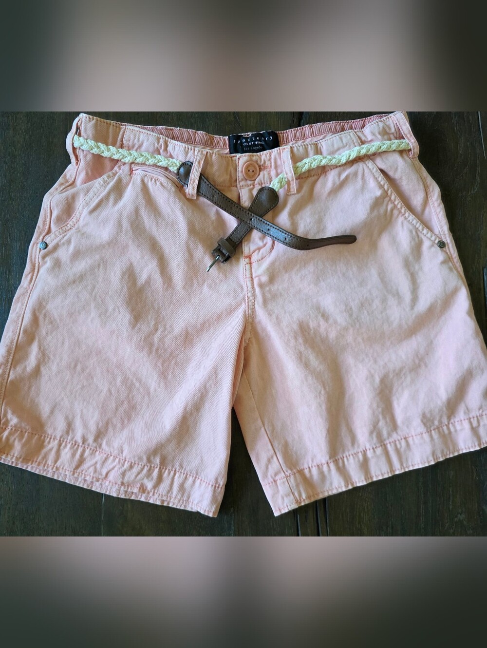 Anthropologie Sanctuary Womens Shorts Peach Pink Size 29 Never Worn!